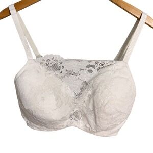 Soma The Cami Bra Floral Lace Underwire White 38DD NWT 570247030